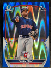 2023 Bowman 1st BLUE RAY WAVE REFRACTOR PROSPECT ROOKIE Dayan Frias 109/150