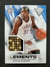 2013-14 KEVIN DURANT TITANIUM ELEMENTS PRIME PATCH SP INSERT #4/10! GAME-USED!
