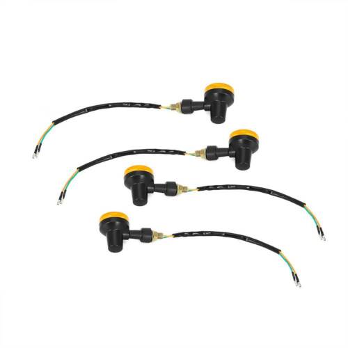 NEW 4PCS LED INDICATORS 6V TURN SIGNAL AMBER MOTORCYCLE BLINKER LIGHTS 6 VOLTS - Picture 6 of 11
