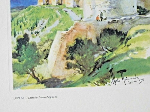 ALDO RAIMONDI - LUCERA - 1953 PRINT - TURISMO DI FOGGIA - UNFRAMED - Picture 4 of 4