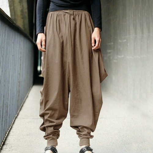 Para hombre Harem Pantalones Holgados Bloomers Bombachos Series Yoga Suelto  sólido Chic | eBay