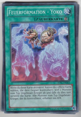 YU-GI-OH Feuerformation Yoko Super Rare JOTL-DE065