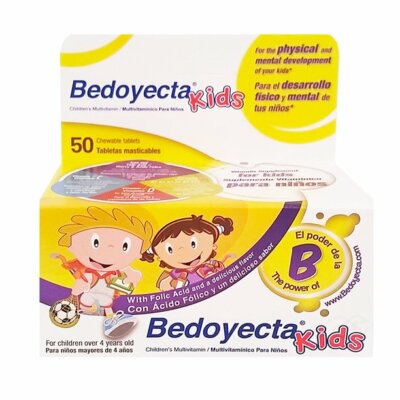 Bedoyecta Kids Dietary Supplement Tablets- 50 Count