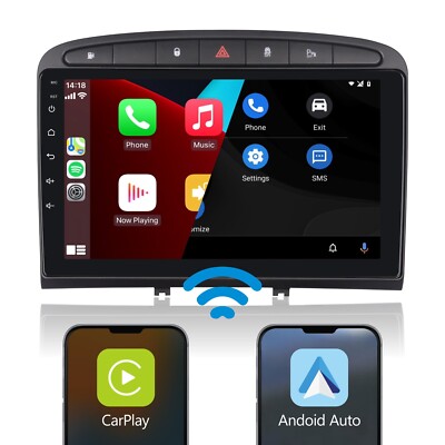 Autoradio Für Peugeot 308 408 2007-2013 CarPlay Android Auto 9Zoll Hohe Leistung