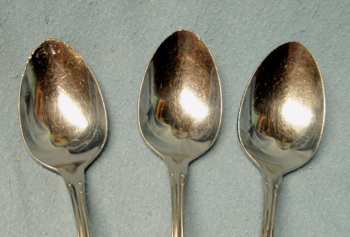 Lot3 Stainless ONEIDA 1881 ROGERS Arbor Rose True Glossy Teaspoon Tea Spoon FAIR - Picture 2 of 6