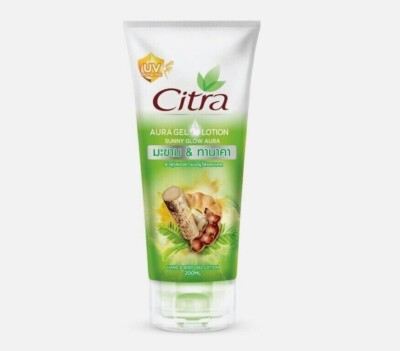 Citra Aura Gel Lotion Sunny White Aura Tamarind & Thanaka UV Protection 200 Ml.