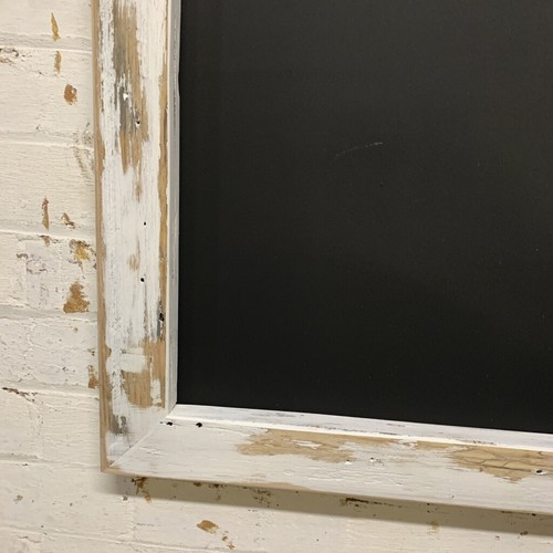 Rustic White Washed Chalkboard, Large Wall Hung Black Board, Cafe Restaurant - Picture 5 of 12