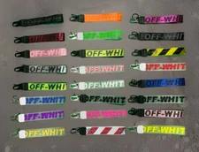 Off White™ Keychain Lanyard Fashion Keyring Streetwear Key Chain Luggage Tag