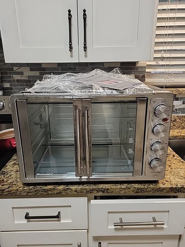 Elite Gourmet ETO4510M Double French Door Countertop Convection Toaster Oven