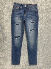 US Polo Assn High Rise Jegging Skinny Ankle Jean Women's 6 Regular Distressed