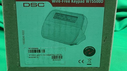 ADT / DSC Wire-free Keypad WT5500-433 WT5500 Brand New In Box Wireless - Picture 3 of 11