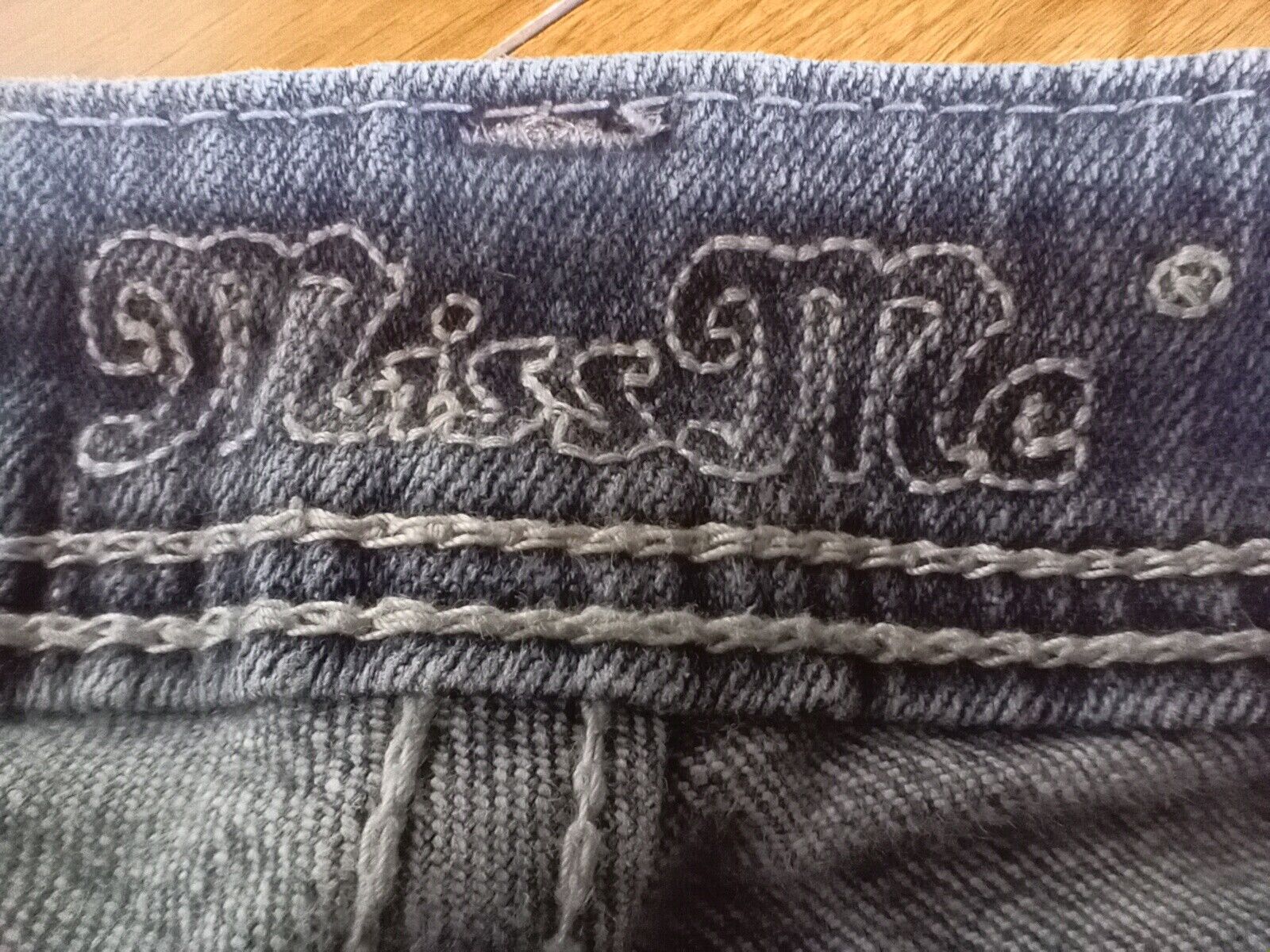 MissMe Jeans Flare Designed for Buckle Flap Pocke… - image 5