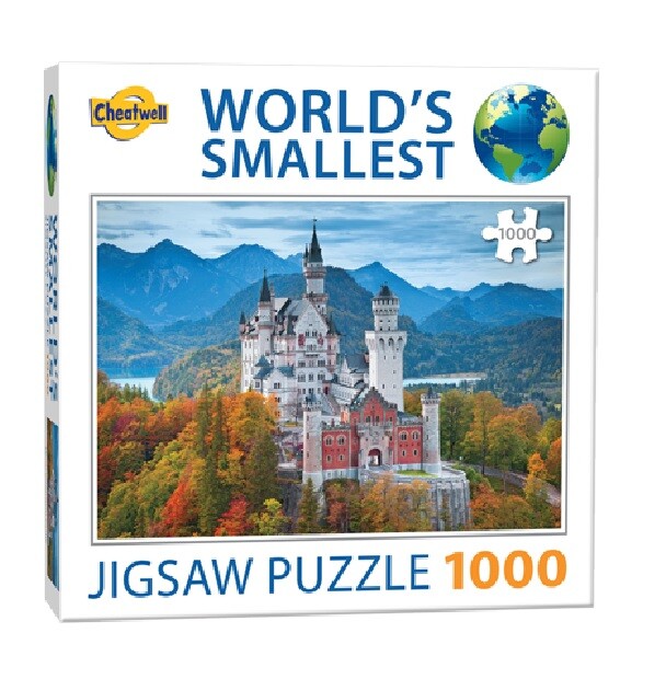 World's Smallest 1000 Piece Jigsaw Puzzle - Neuschwanstein Castle (1000 Pieces)