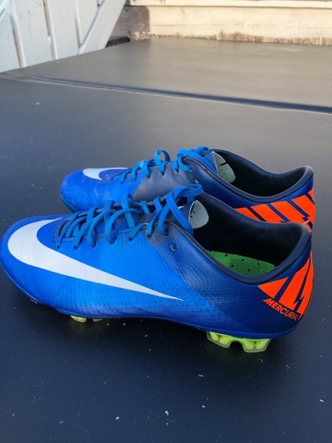 blue and orange mercurials