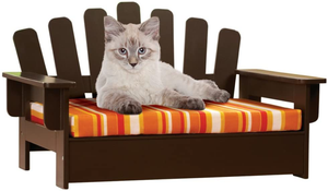 Wooden Cat Dog Pet Sofa Bed Adirondack Chair Reversible ...