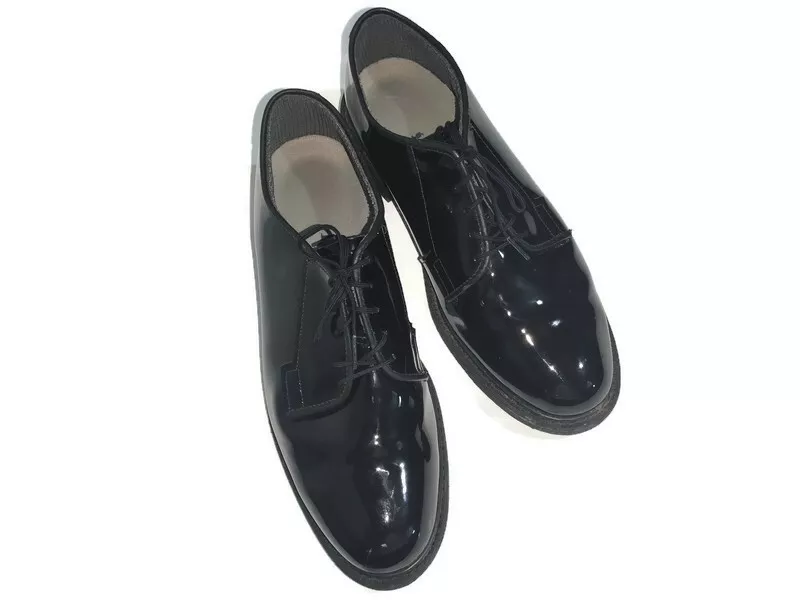 Bates patent leather military shoes on sale