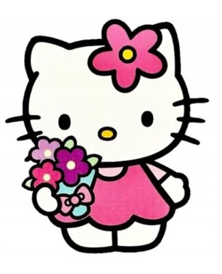 Hello Kitty Essbar Fabel Mädchen Katzen Tortenaufleger Torte Geburstag + TEXT