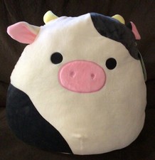 Squishmallows CONNOR The COW 16" Plush, Black White ORIGINAL COW 2021 retired