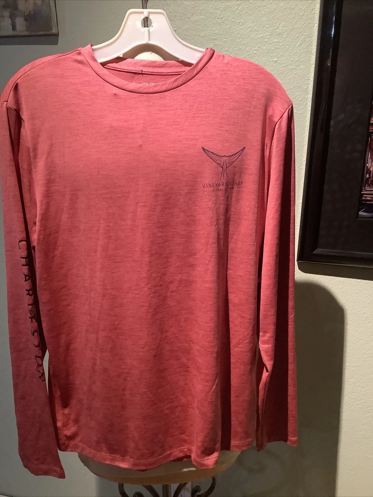 New Vineyard Vines Performance Men’s Tuna Harbor Lobster Reef Heather Size Small