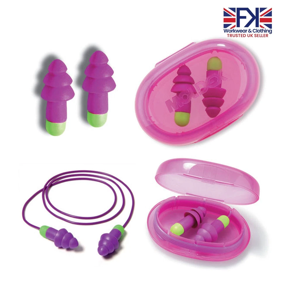Moldex Rockets Reusable Ear Plugs 6401/6400 Corded / Uncorded Silicone Earplugs