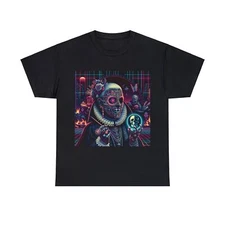 Unisex Adult T Shirt Cyberpunk Futuristic Vampire Sci-Fi Graphic Horror Spooky
