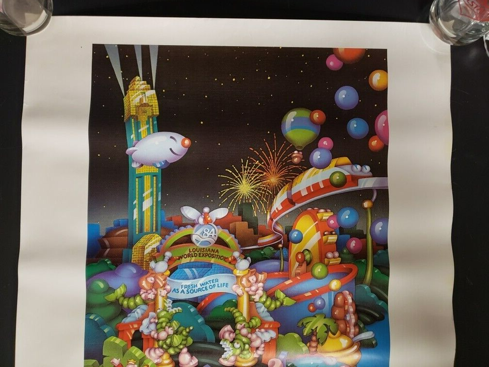 RARE VINTAGE 1984 NEW ORLEANS WORLD'S FAIR CHILDREN'S POSTER
