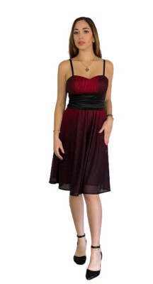 Kathy Roberts Knee Length Red and Black Formal Spaghetti Dress | eBay Kathy Roberts Knee Length Red and Black Formal Spaghetti Dress | eBay
