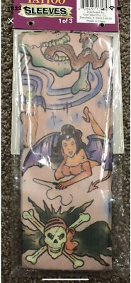 Fake Arm Tattoo Sleeve. One Pair.