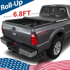 Soft Roll-Up Bed Cover Tonneau Cover for 1999-2016 F250 F350 SuperDuty 6.8FT