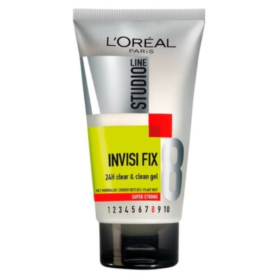 40,89 /L - 6x L'Oreal Studio Line   Haargel Invisi Fix Super Strong 8 - 150ml