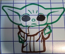 Star wars the child baby Yoda Mandalorian vinyl decal sticker