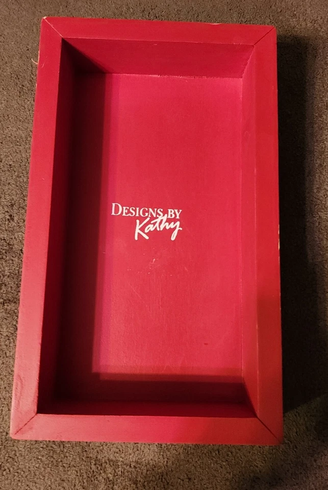 Primitives by Kathy Classic Red Burlap on Wood Box Sign, 6" x 10", Love You More - Image 2 of 3