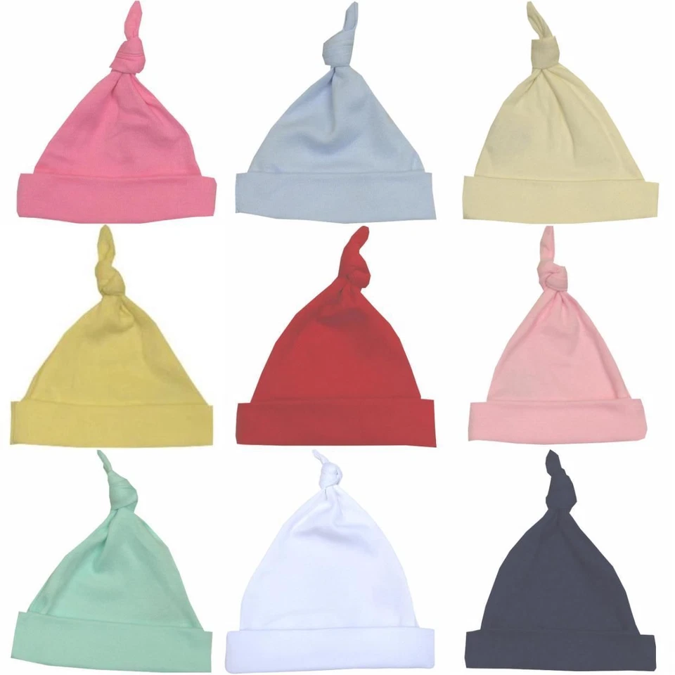 BabyPrem Premature Preemie Baby Clothes Cotton Neonatal Knotted Hat 1.5 -7.5lbs