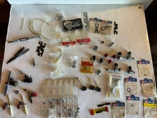 Vintage Lot RC Model Plane Engines OK Cub .039,  OK .074, Many Parts Extras