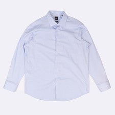 Hugo Boss Men's Shirt, XXL, Light Blue, Cotton Blend