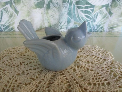Vintage Singing Blue Bird Planter Shawnee?