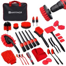 Mianyingr 32pcs Car Detailing Kit Auto Detailing Brush Set And Drill Brush A