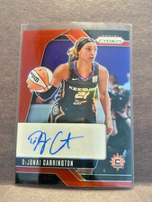 2024 Panini Prizm WNBA - Signatures DiJonai Carrington #SG-DC Red Prizm /99 (AU)