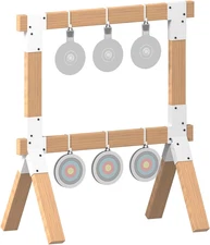 2x4 Target Stand Brackets | Heavy Duty Metal Shooting Target Holder with 12 Hook