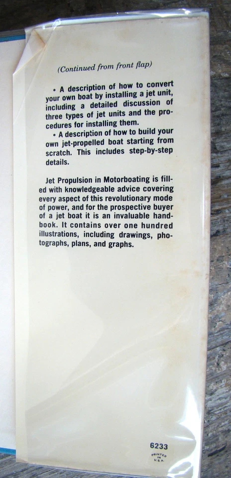 Jet Propulsion In Motorboating  ~1965 HC~  Jordan Goldman Hydrofoil Illust RARE - Image 4 of 4