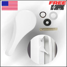 Metal Sliding Door Latch Lever, for Jeld Wen, 1-3/8" Pin Parts Replacement White