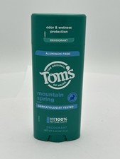 Tom's of Maine Deodorant Mountain Spring Scent 3.25 oz 0 Aluminium