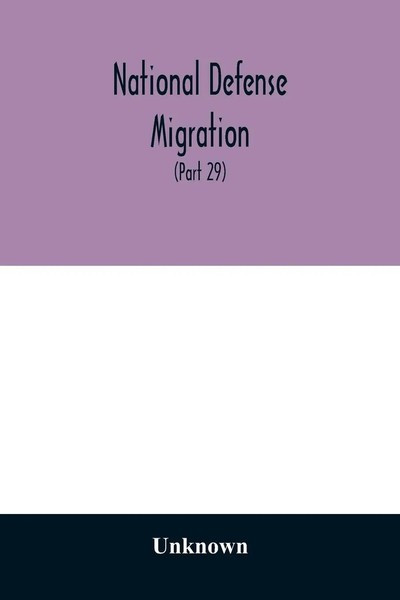 Unknown | National Defense Migration. Hearings Before The Select Committee...-image