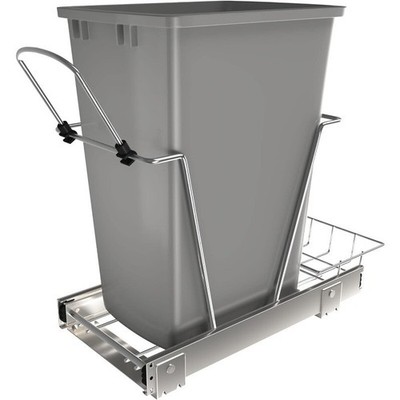 Pullout Trash Can for Under Kitchen Cabinets 35 Qt 12 Gallon Waste Recycling Bin