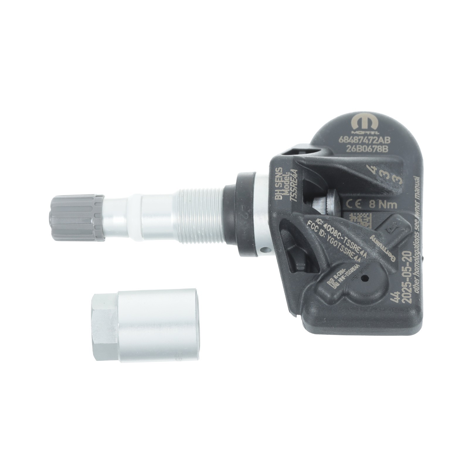 Kit de sensor de presión de neumáticos para Mopar 300 Challenger Charger 2022-2023 (N/P 68487472AB)