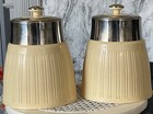 Schwan Retro 2-teiliges Kanister Set - Tee Kaffee Zucker - luftdichte Aufbewahrungsbehälter