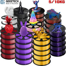 5/10KG GEEETECH 3D Printer Filament PLA PETG TPU ABS 1.75mm 1kg/roll Consumable