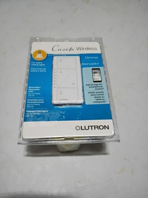 QLutron Caseta Wireless Smart Dimmer Switch PD-6WCL-WH White 150W LED 600W