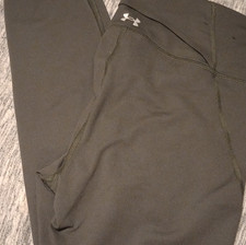 Under Armour Women's Compression Leggings Dark Green Size M Athletic Knit