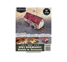Micro Art Studio: Establo Normandía Prepintado Segunda Guerra Mundial con Paloma